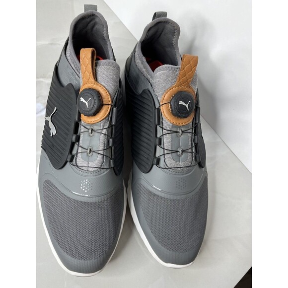 PUMA Men Sz Us 11.5 Ignite Pwradapt Caged Disc Golf Shoe Grey Sneakers - Picture 5 of 9